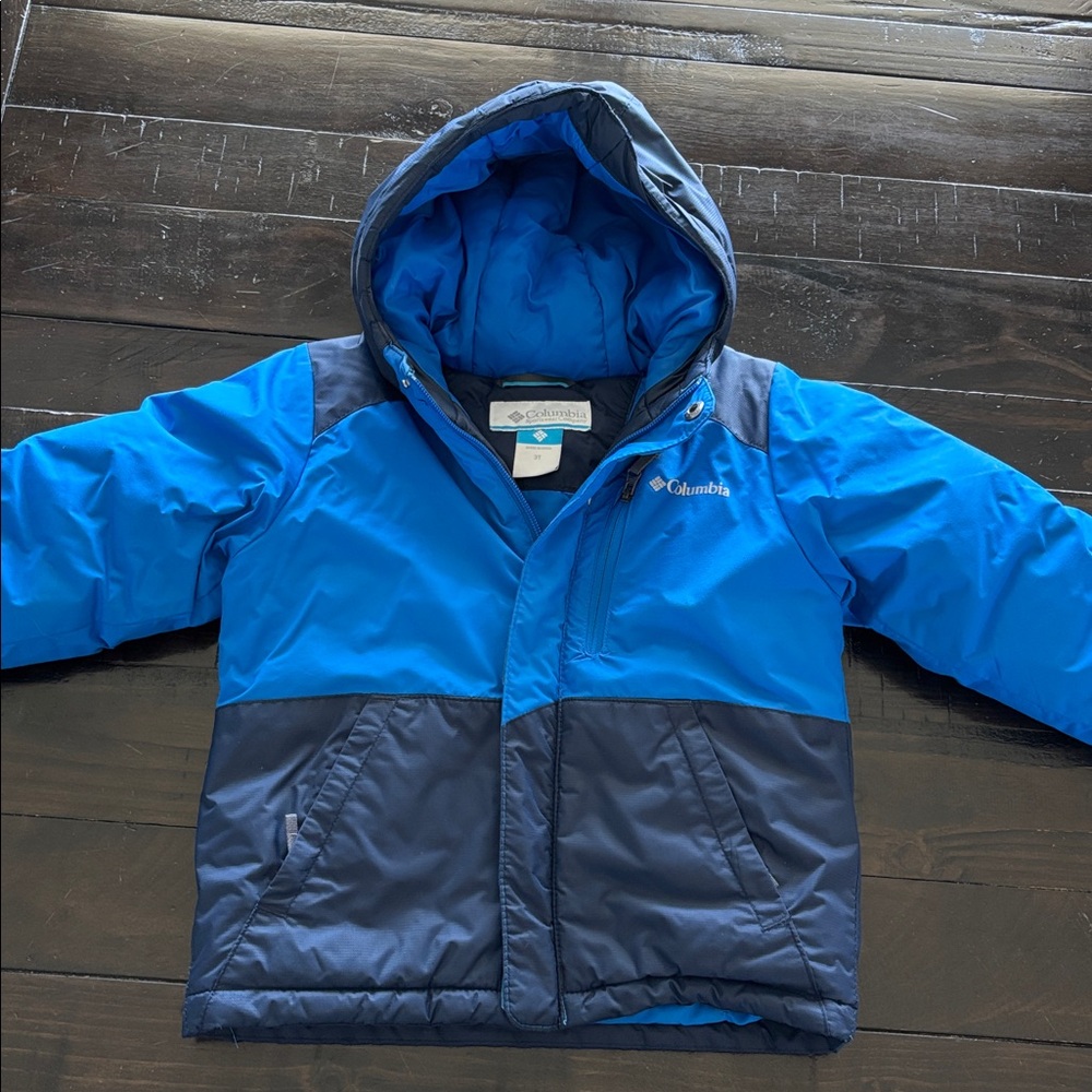 3T Boys Winter Columbia Snow Coat Blue